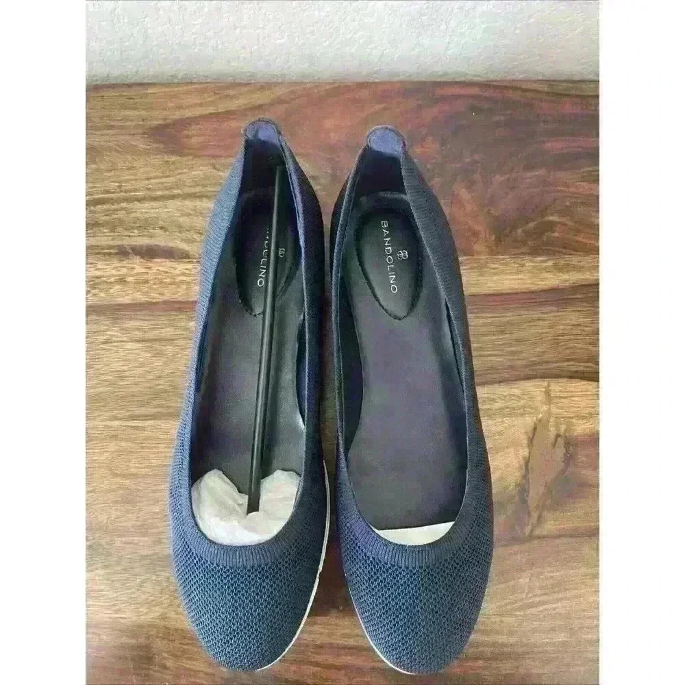 NEW IN BOX Bandolino Umma 2 Navy Blue Flats size 10 MSRP$80
